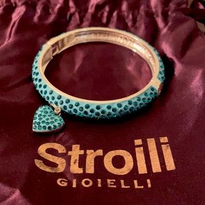 Blue Bedazzled Bracelet from Italy